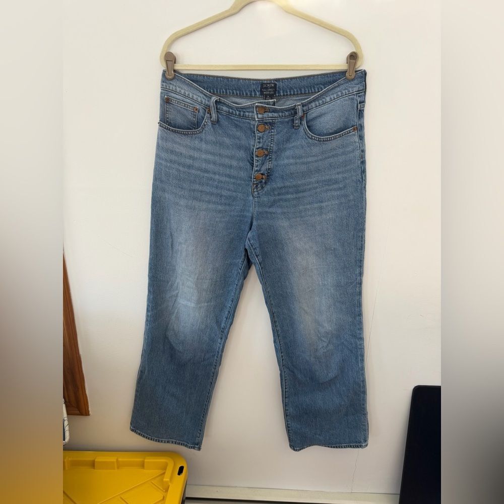 J. Crew Blue Full length  Wide Leg Jeans size 31